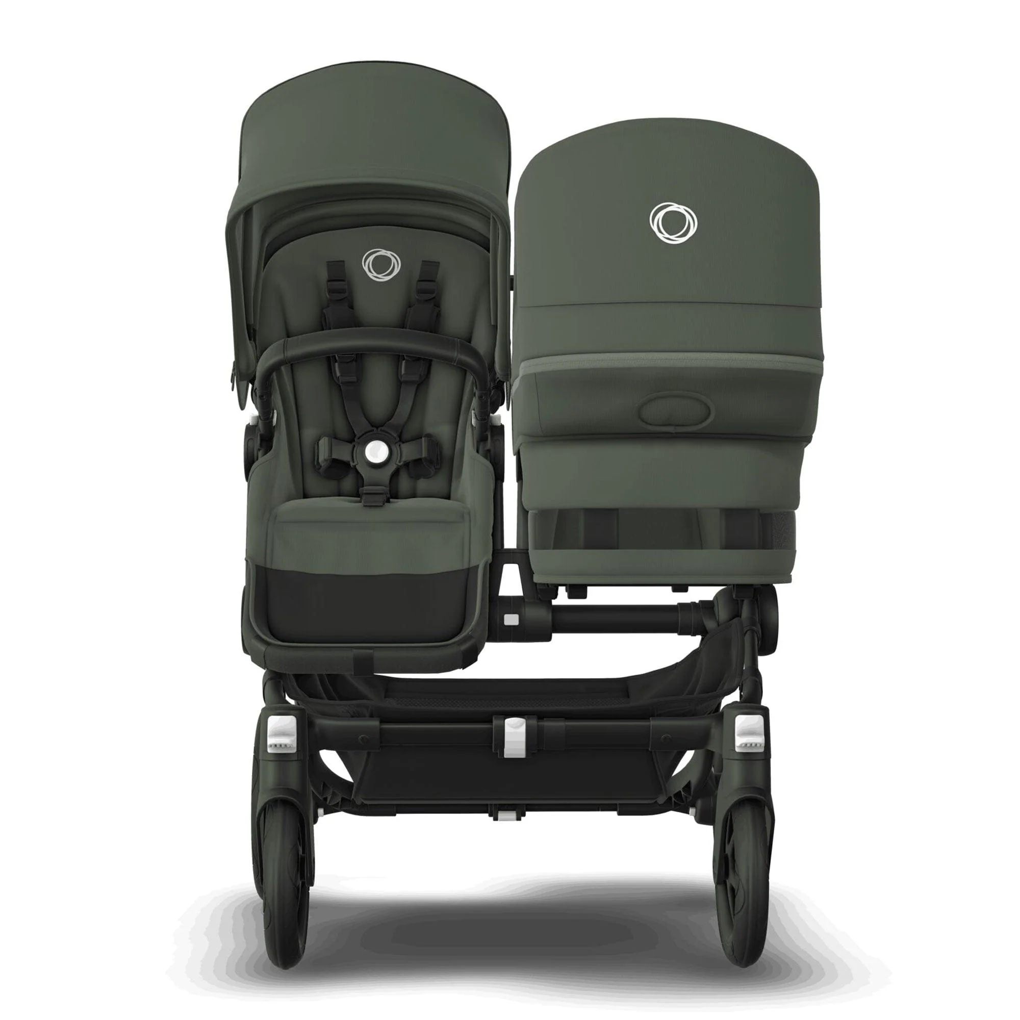 Bugaboo Donkey 5 Duo Ultimate Newborn Bundle - Forest Green - Image 6