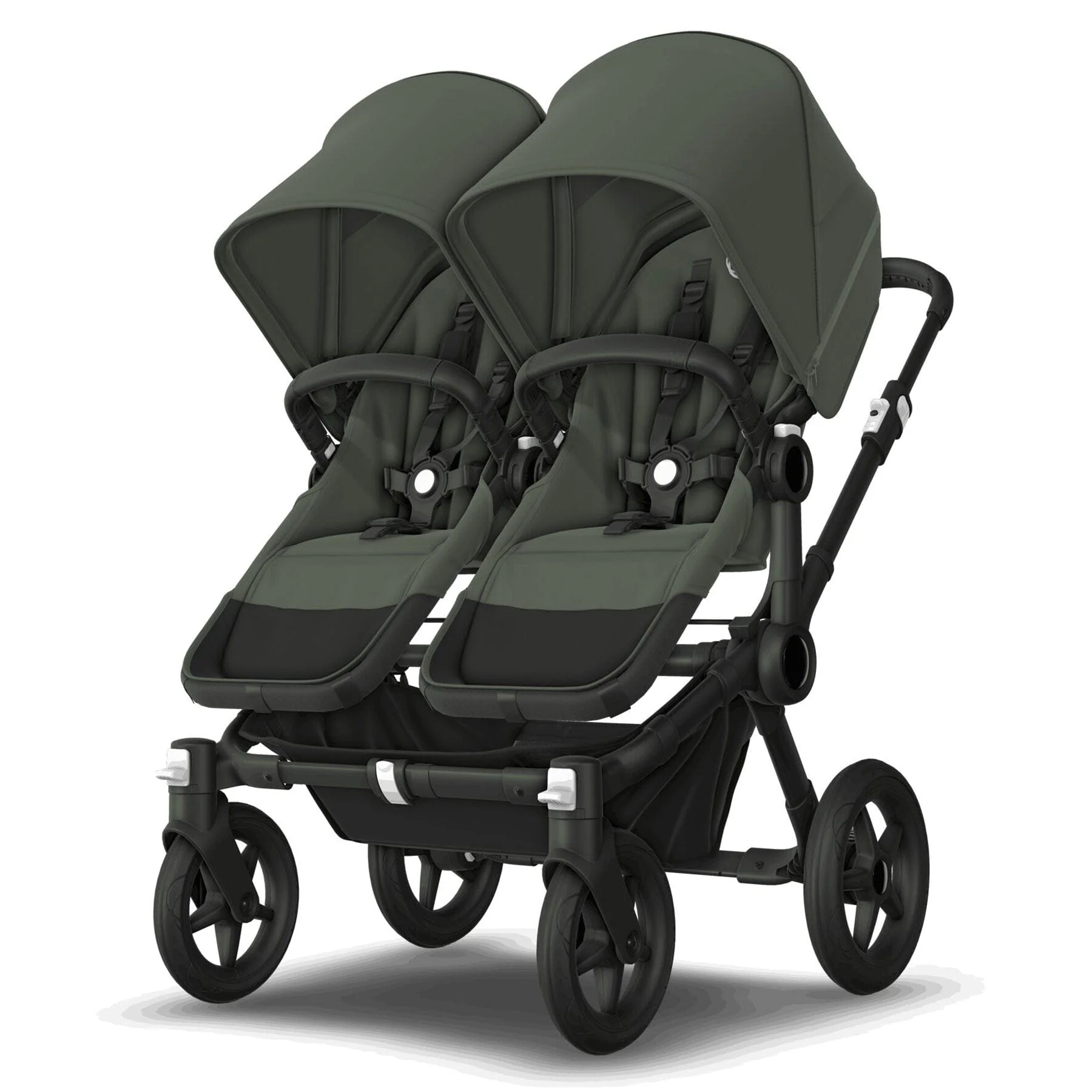 Bugaboo Donkey 5 Twin Ultimate Newborn Bundle - Forest Green - Image 7