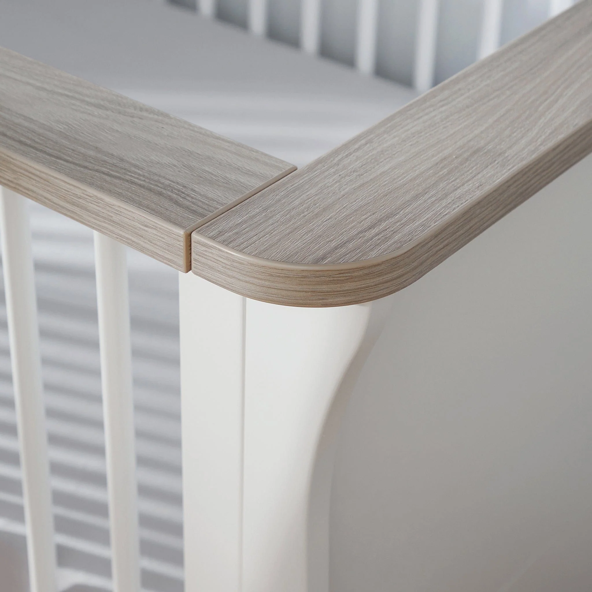 CuddleCo Clara Cot Bed - White/Ash - Image 6