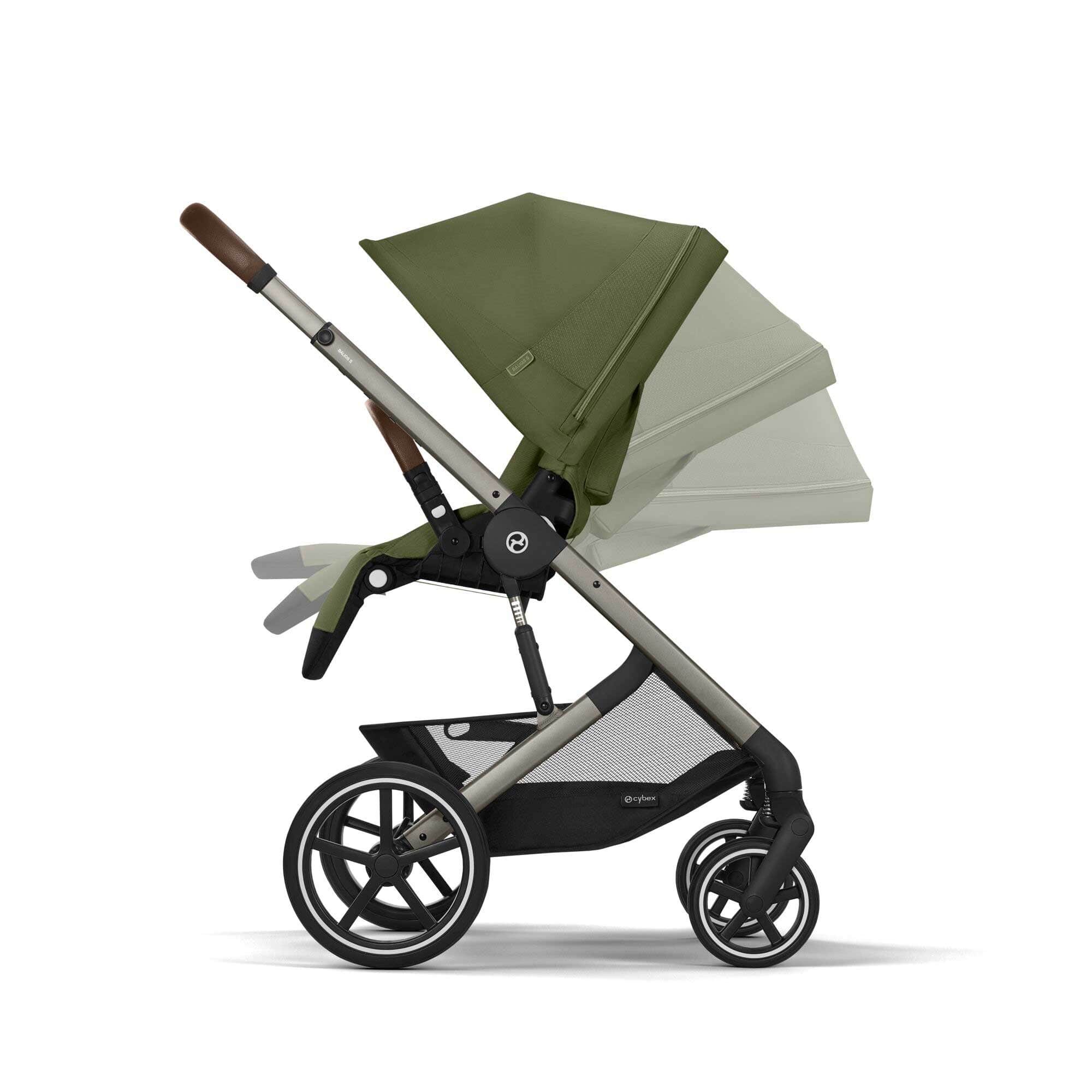 Cybex Balios S Lux Luxury Bundle - Taupe/Moss Green - Image 5