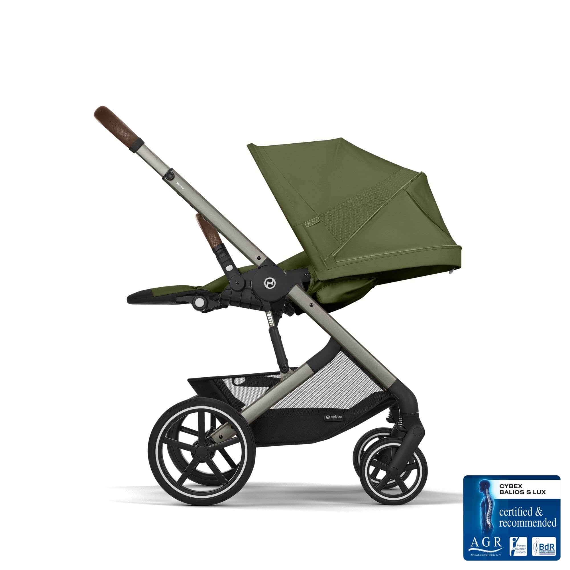 Cybex Balios S Lux Luxury Bundle - Taupe/Moss Green - Image 6