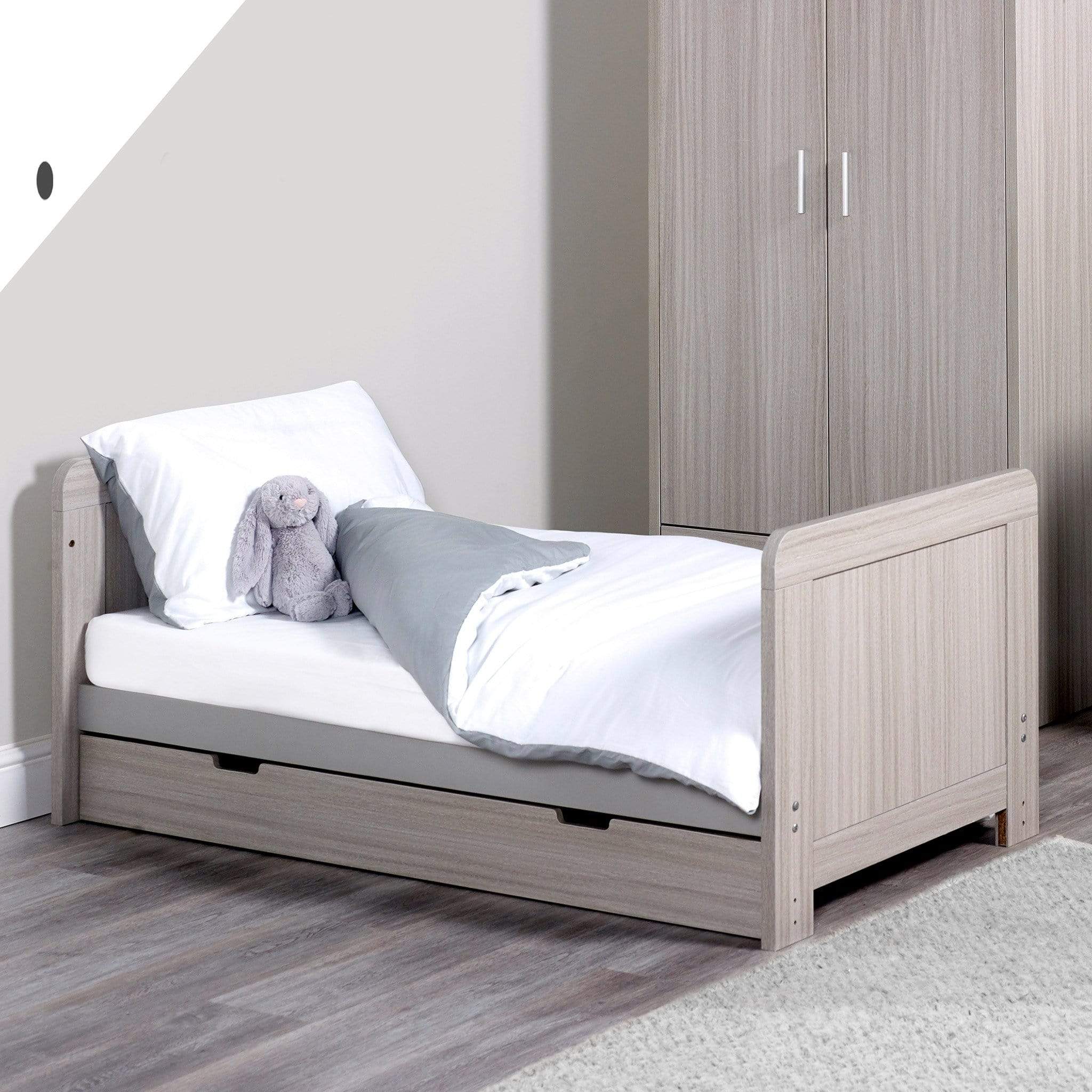 Ickle Bubba Pembrey Cotbed & Under Drawer Ash Grey - Image 4