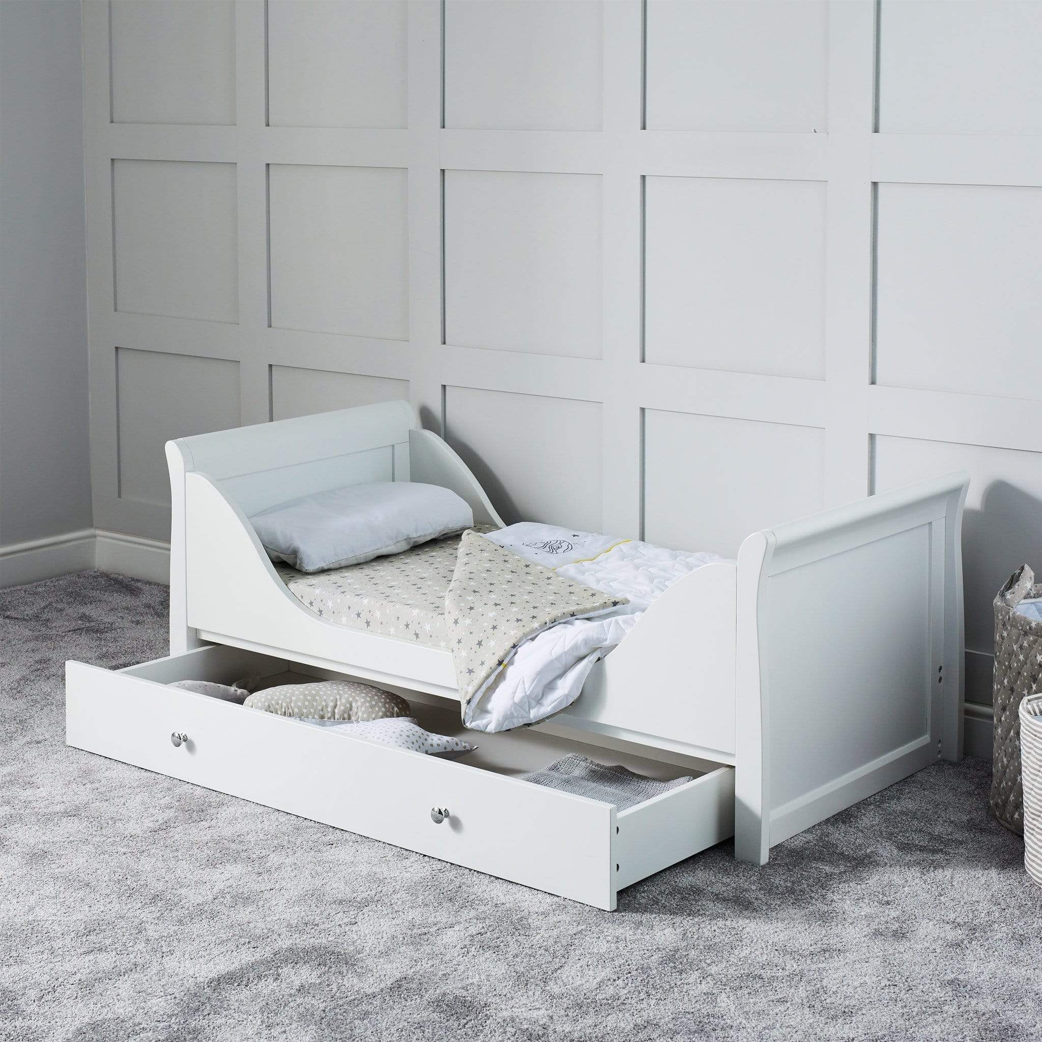 Ickle Bubba Snowdon Classic Cot Bed - White - Image 3