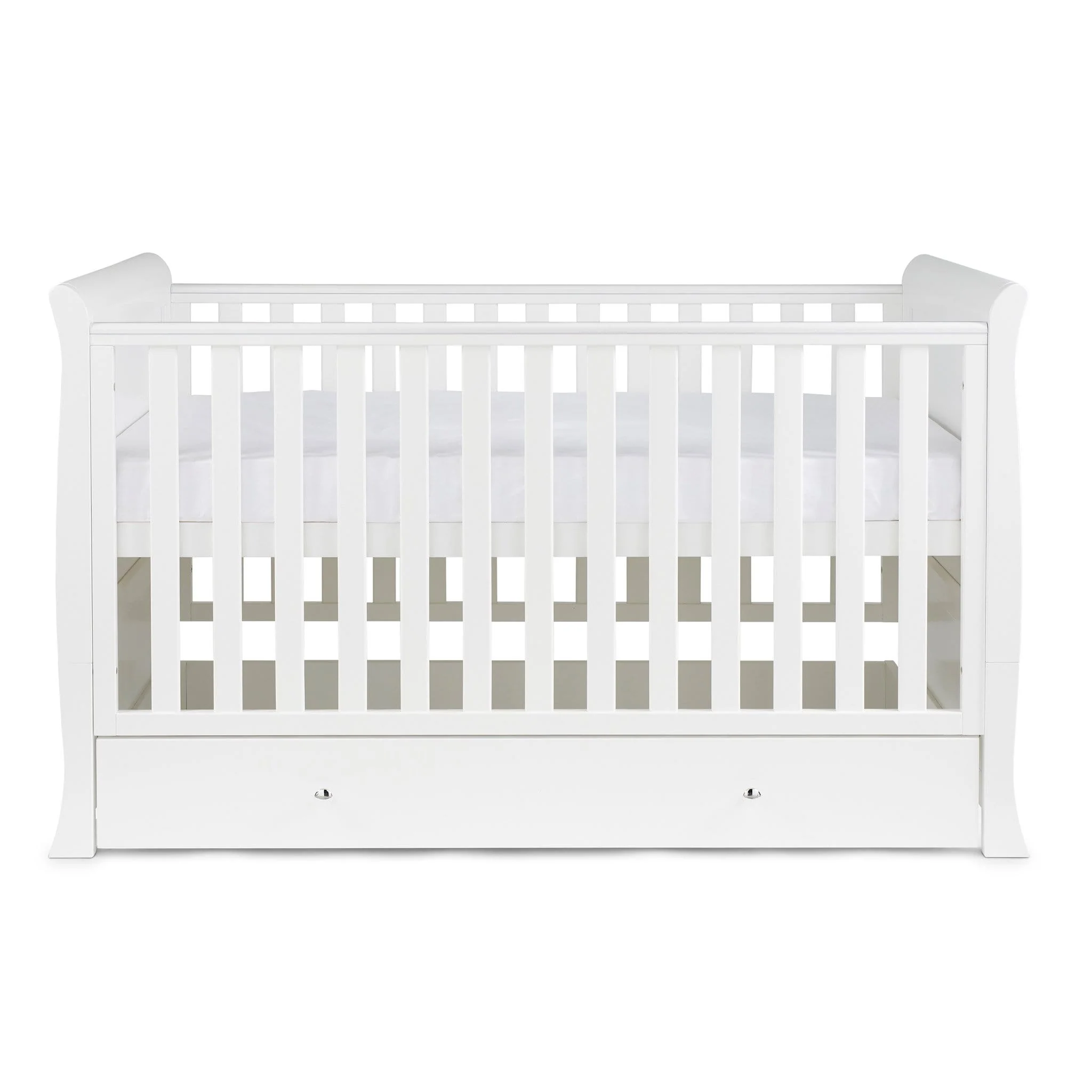 Ickle Bubba Snowdon Classic Cot Bed - White - Image 9