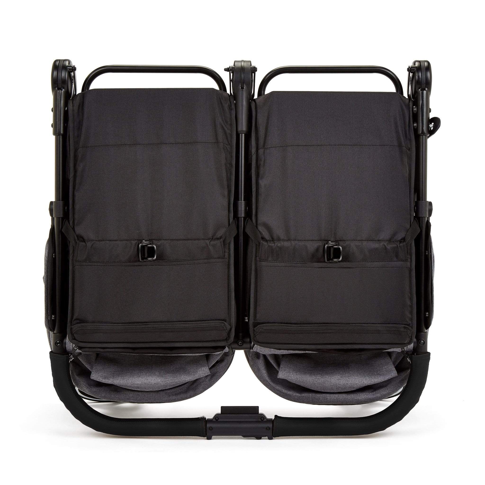 Ickle Bubba Venus Double Stroller - Black/Space Grey/Black - Image 8