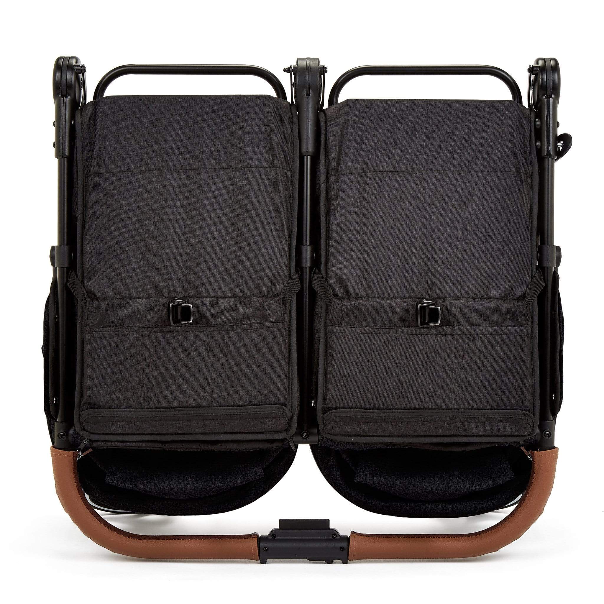 Ickle Bubba Venus Max Double Stroller - Black/Black/Tan - Image 7