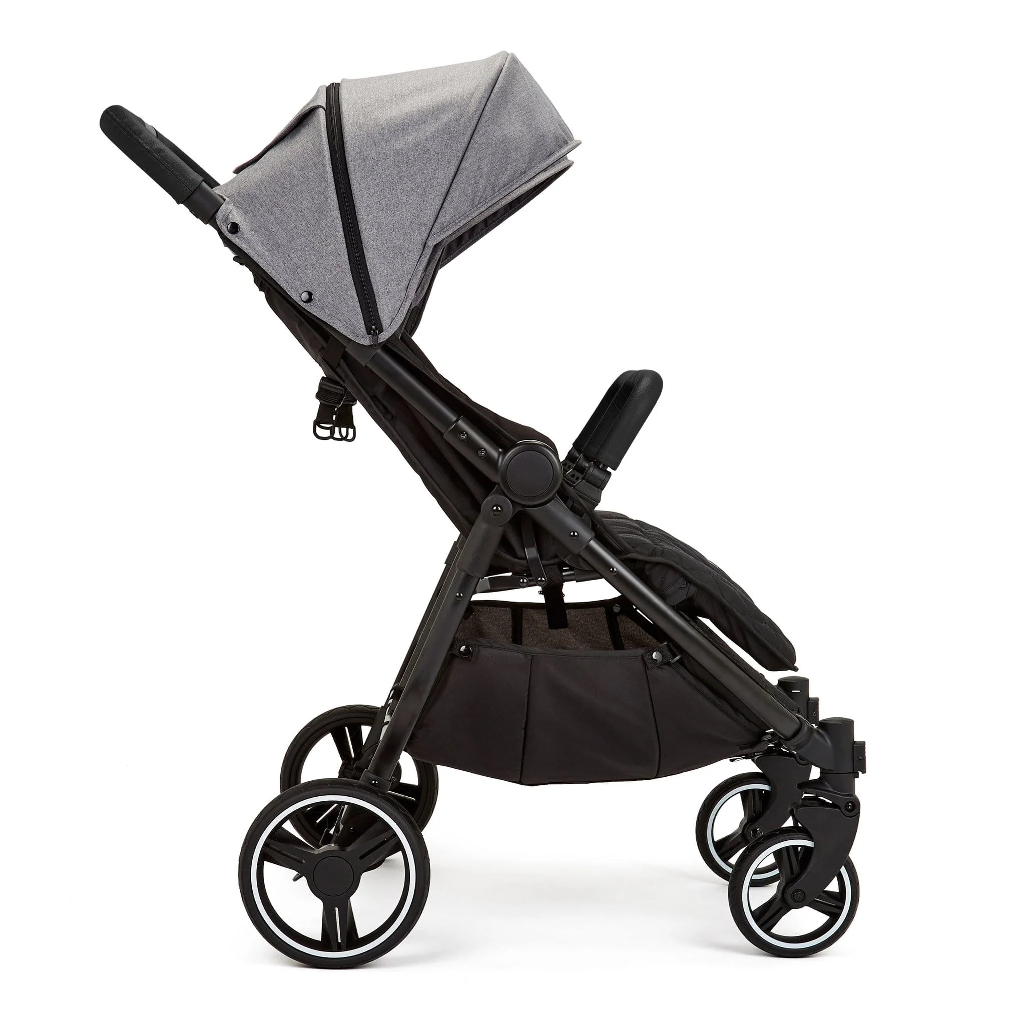 Ickle Bubba Venus Max Double Stroller - Black/Space Grey/Black - Image 6