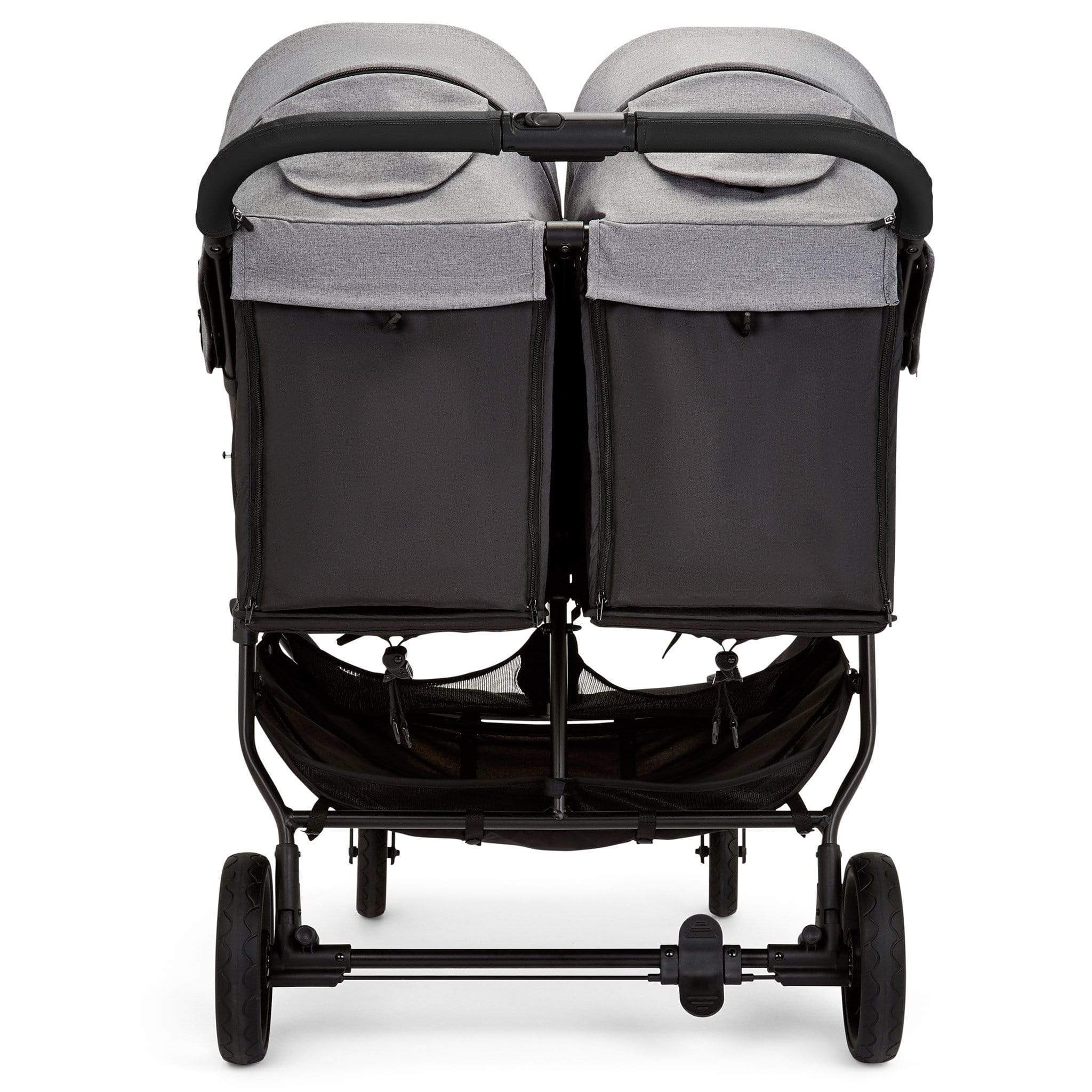 Ickle Bubba Venus Max Double Stroller - Black/Space Grey/Black - Image 8