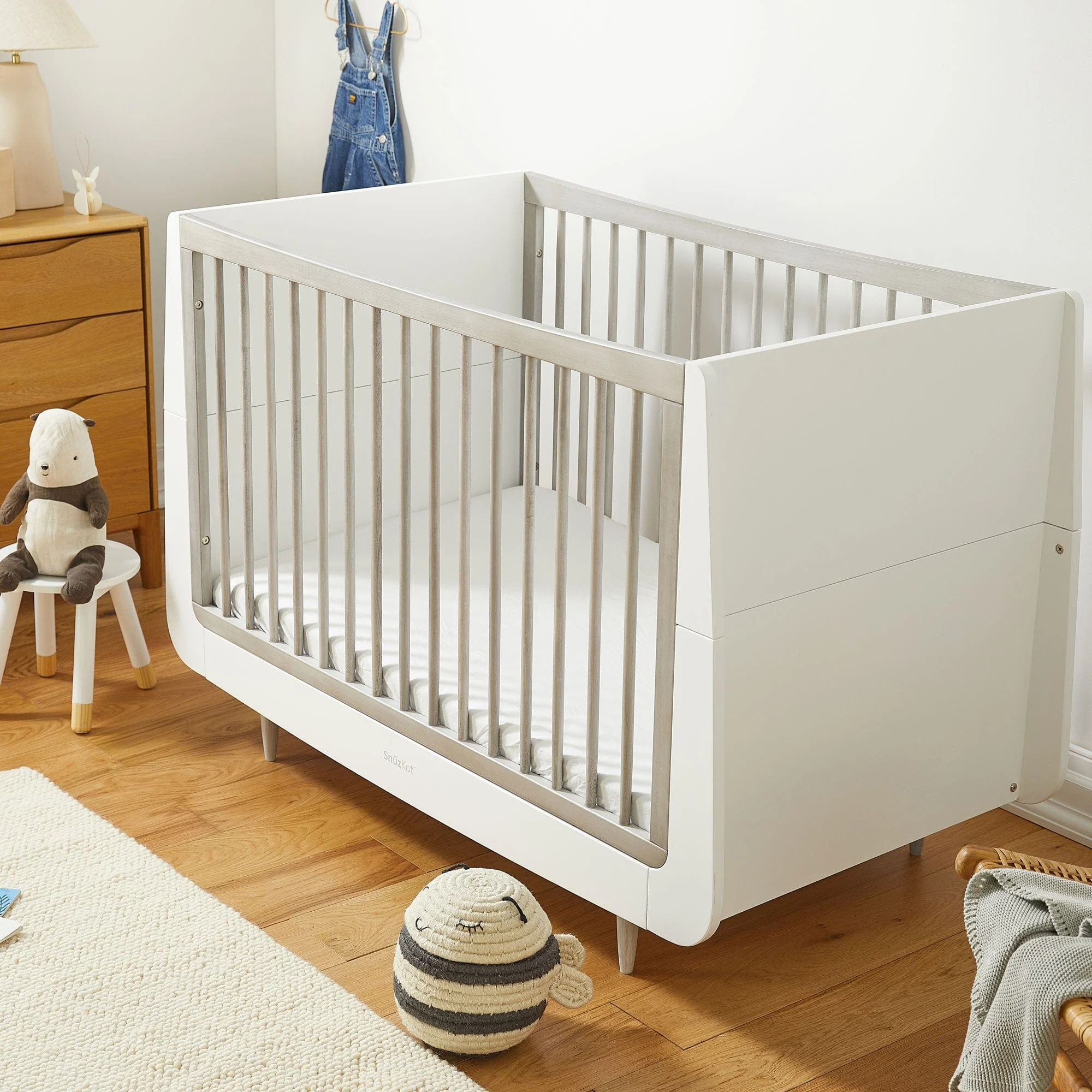 SnüzKot Skandi 3 Piece Nursery Furniture Set - Silver Birch - Image 3