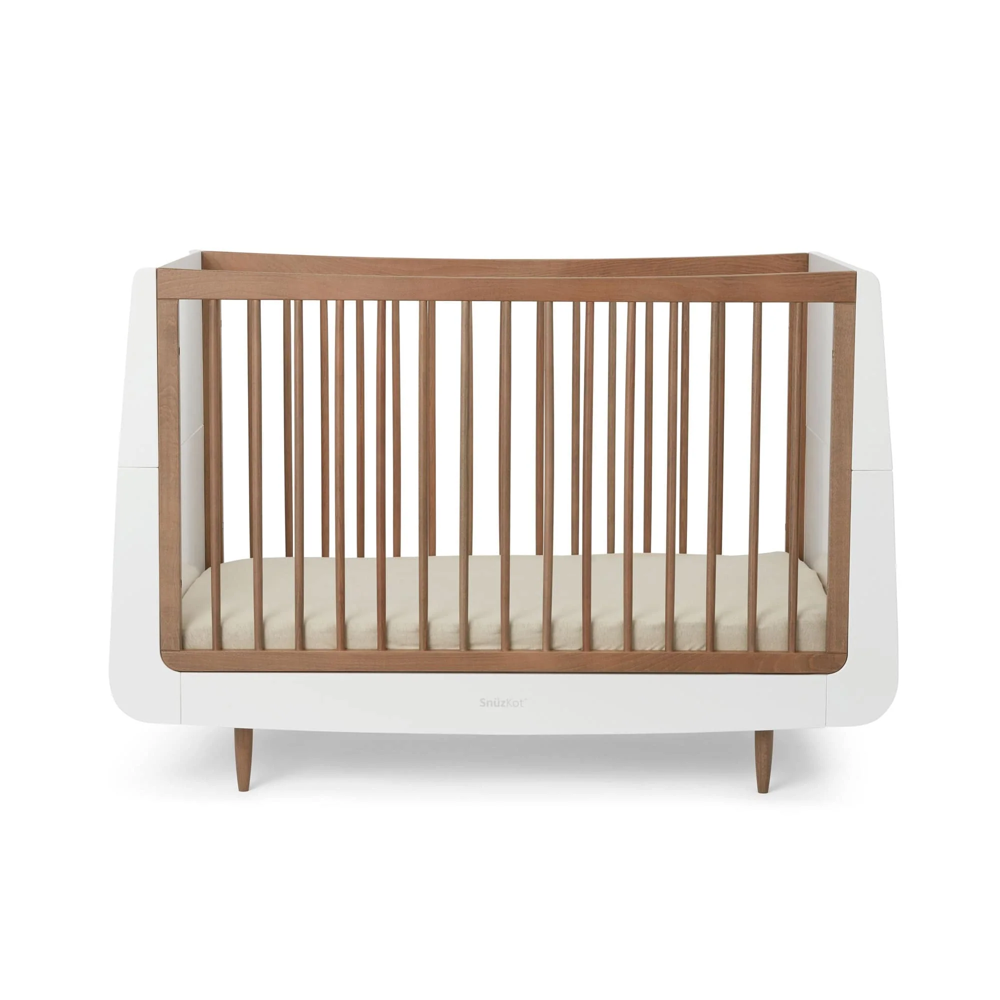 SnüzKot Skandi 3 Piece Nursery Furniture Set - Walnut - Image 5