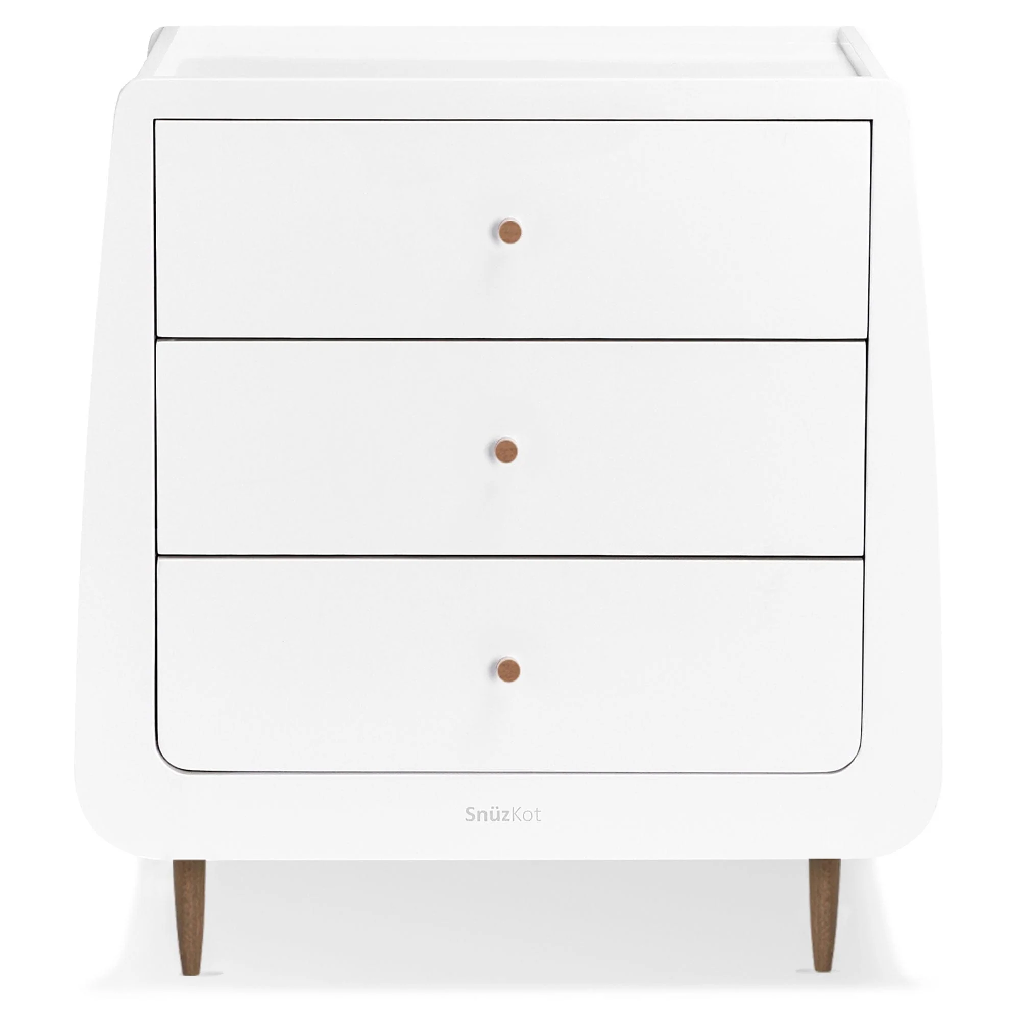 SnüzKot Skandi 3 Piece Nursery Furniture Set - Walnut - Image 7