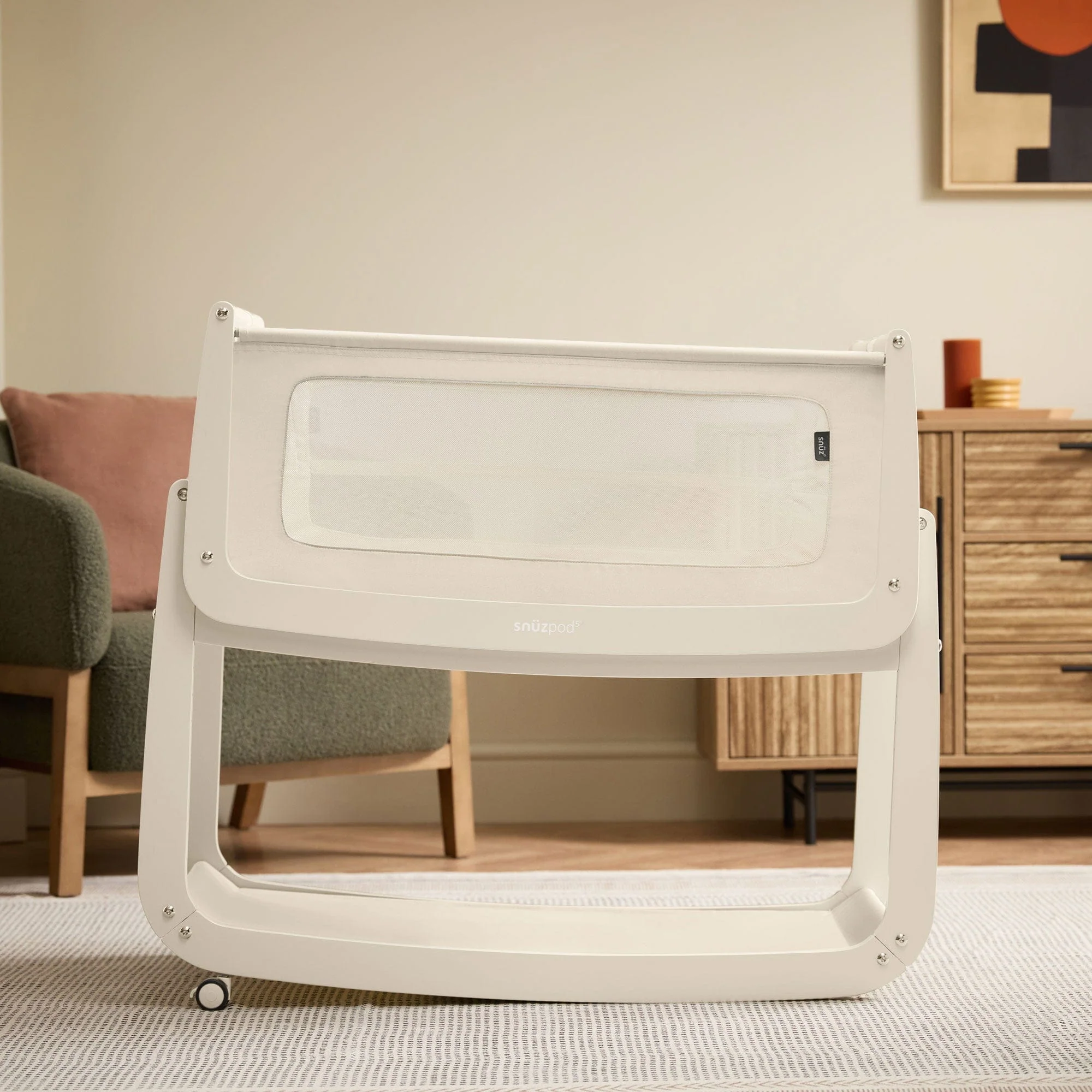 SnüzPod 5 Bedside Crib - Cashmere - Image 9